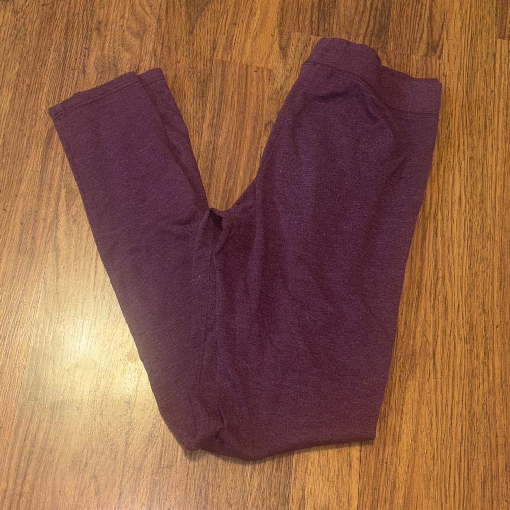 Pink by Victoria secrets burgundy cotton leggings
